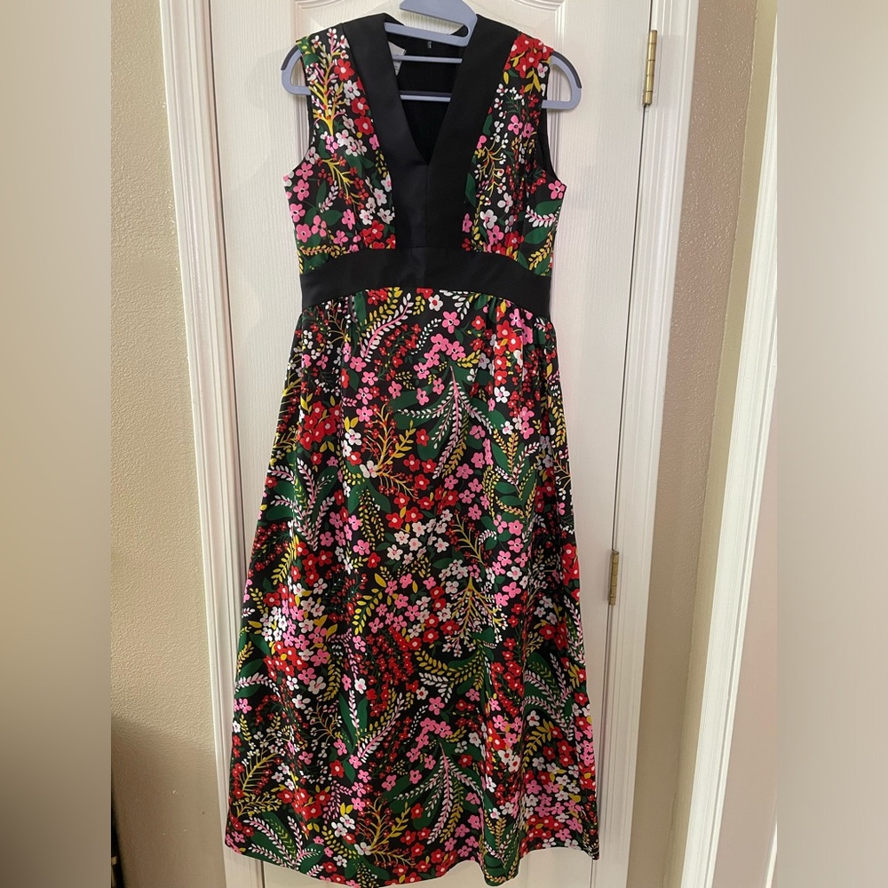 Stunning Vintage Avalon Maxi Dress Flower Power Zip Back 60s Maxi Dress
